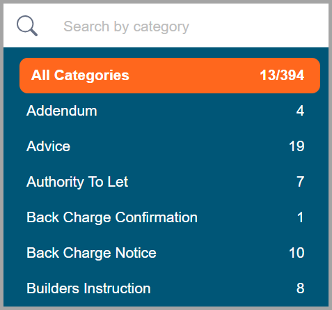 inbox category