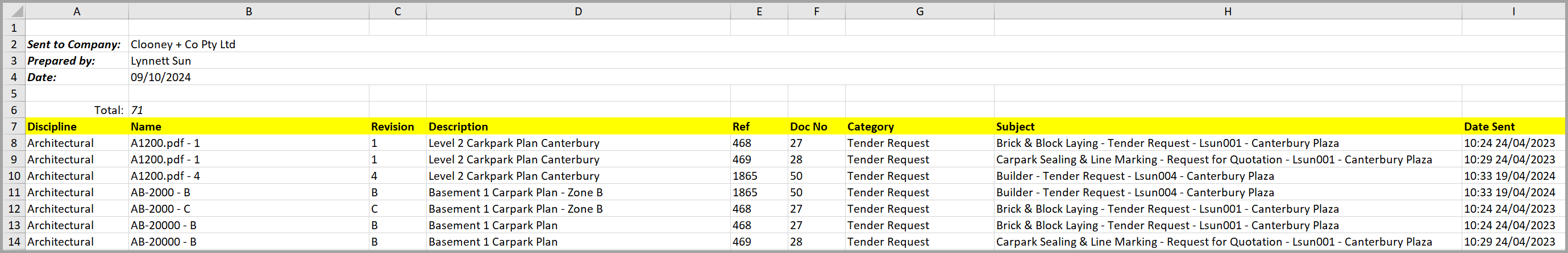 export to excel