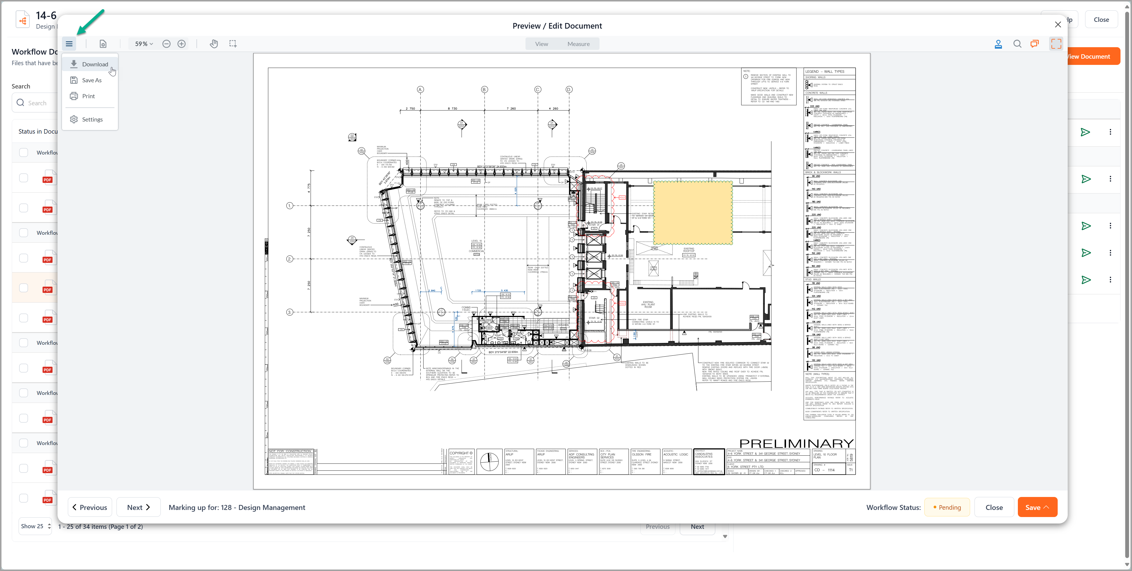 workflow drawing