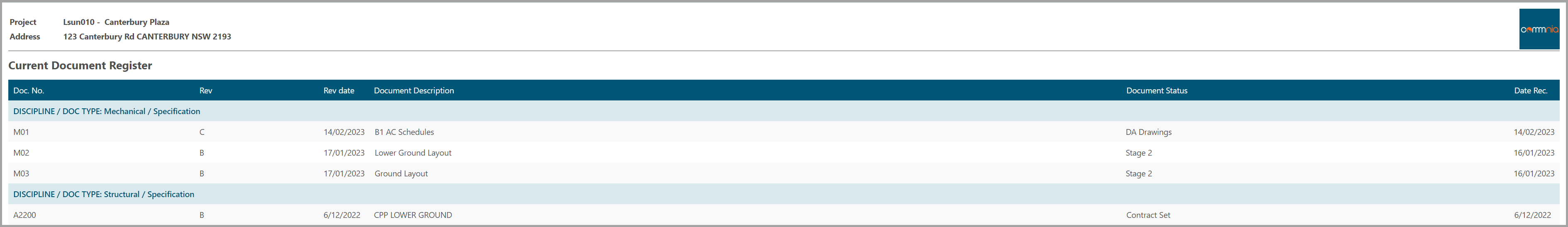 export register