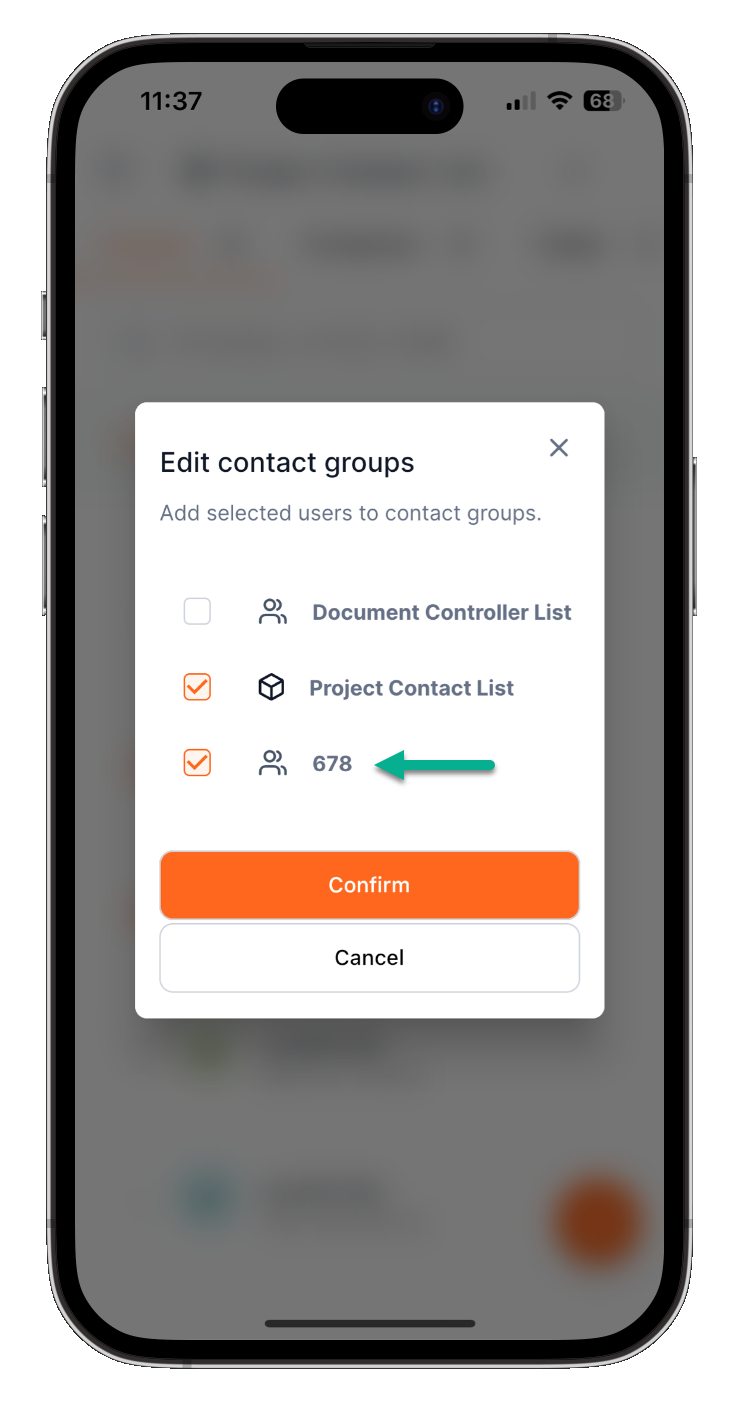 edit contact groups