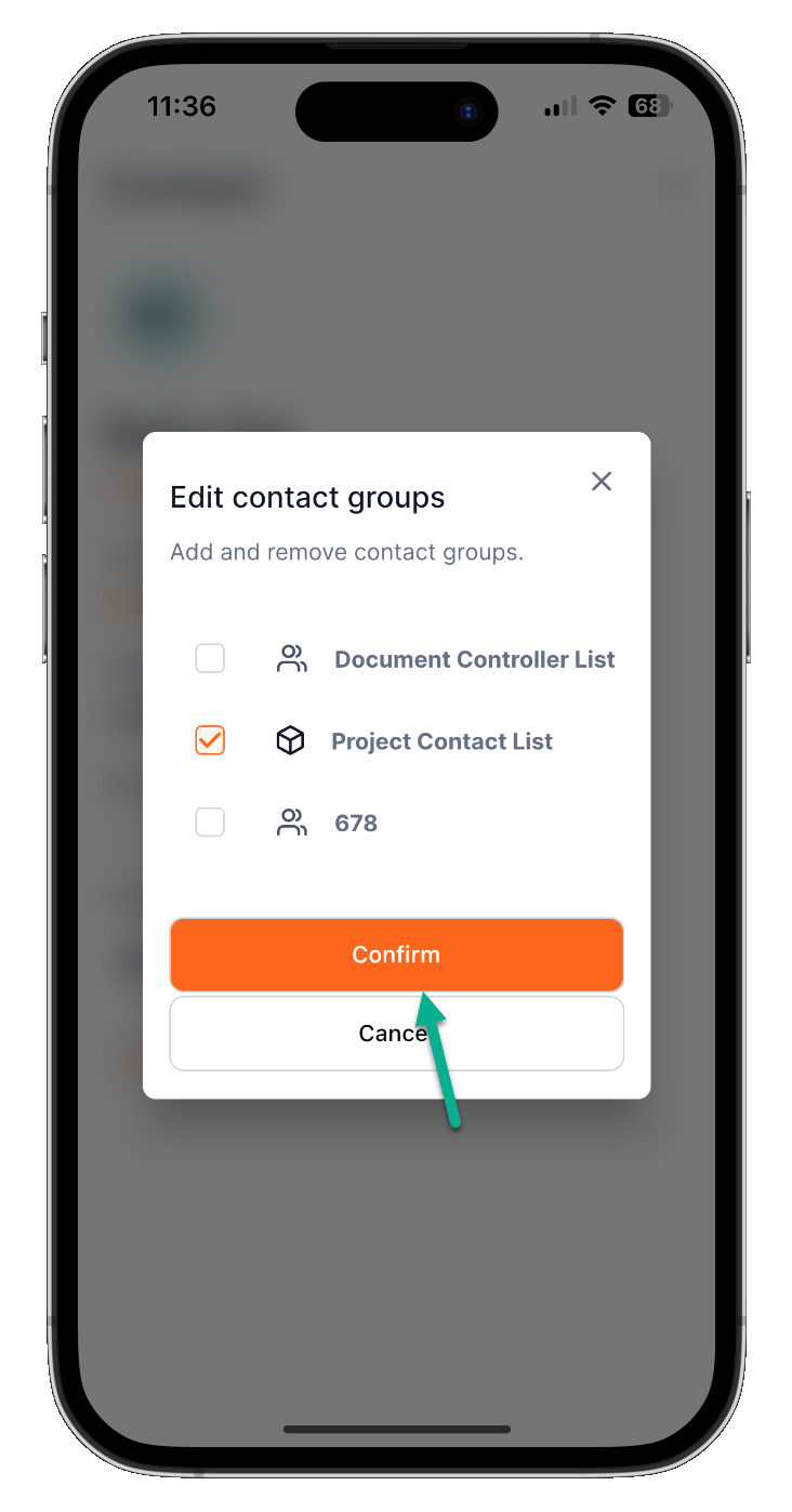 edit contact groups