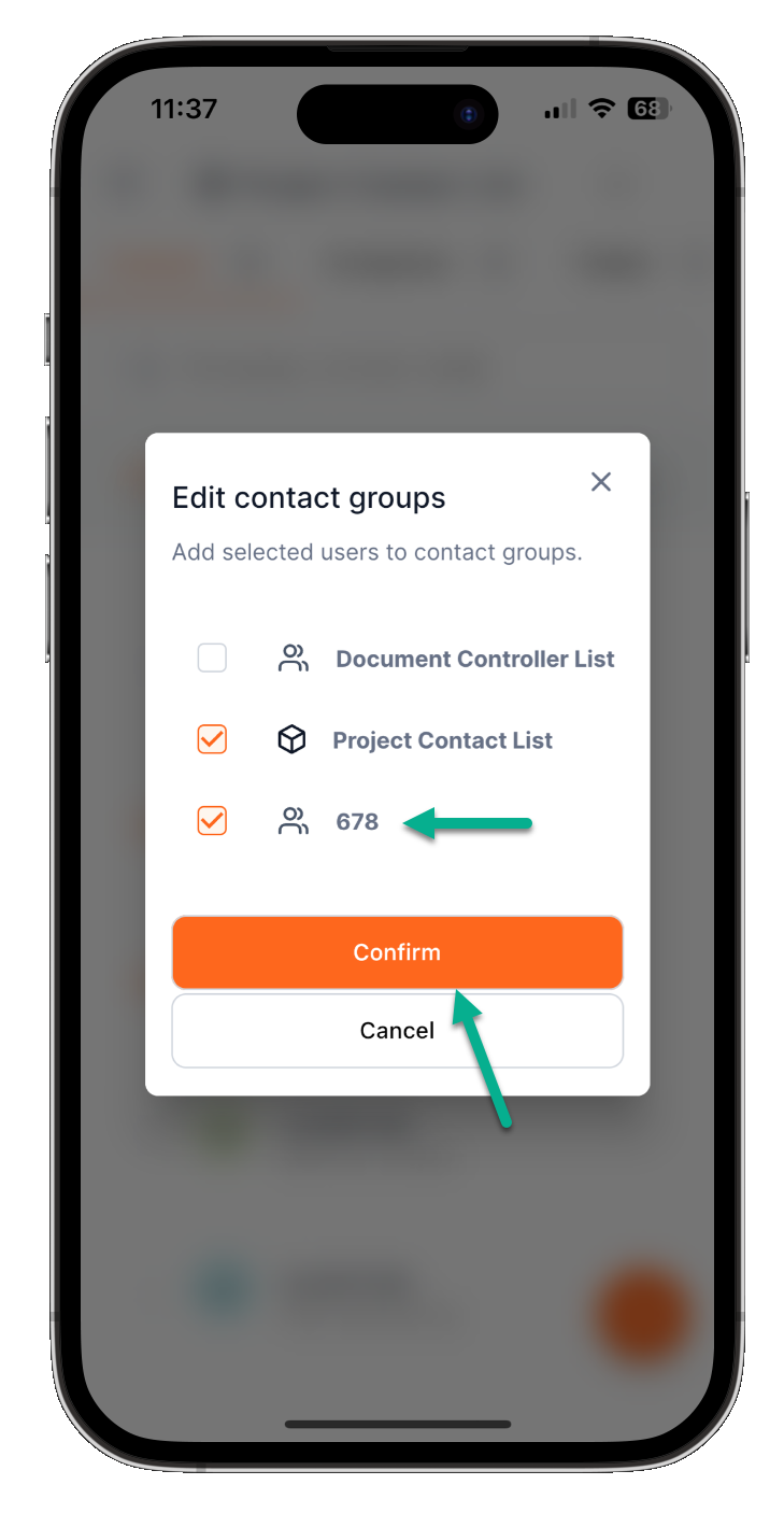 edit contact groups