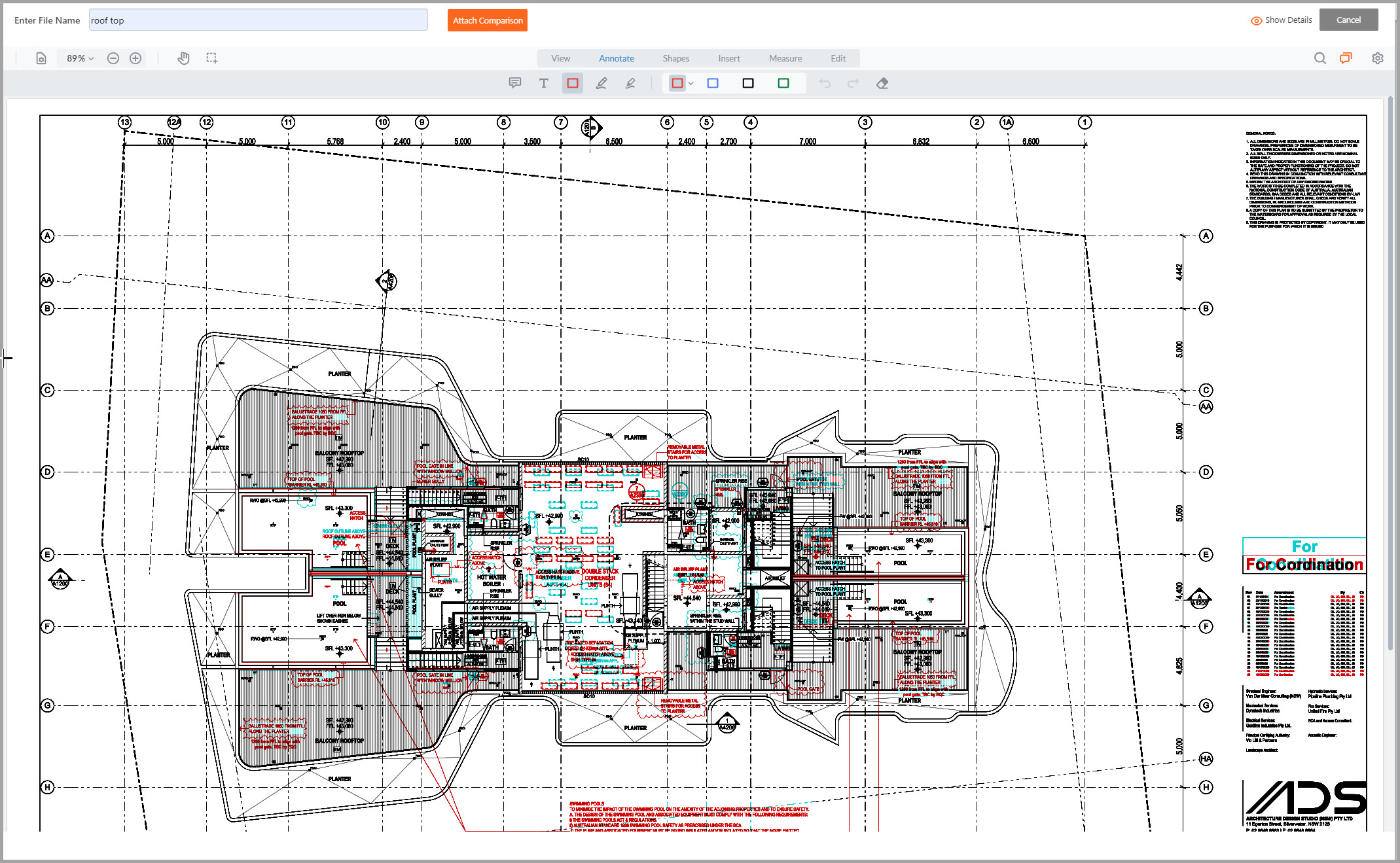 compare revisions